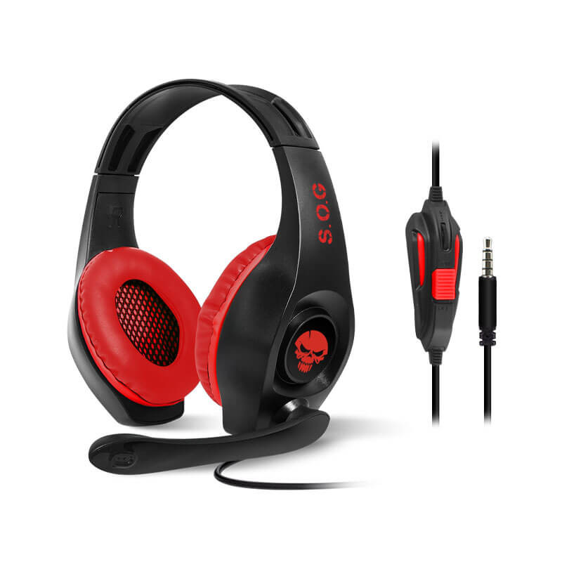 Casque Gamer Spirit of Gamer PRO-NH5 Switch - Noir & rouge Casque Gamer Spirit of Gamer PRO-NH5 Switch - Noir & rouge