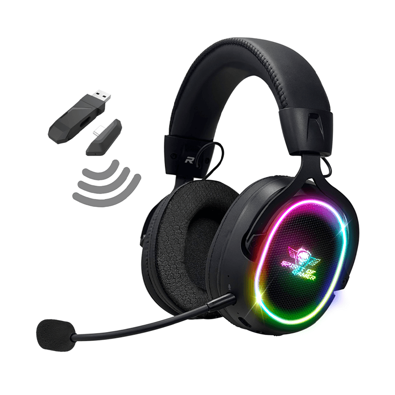 Casque micro Gamer Sans Fil - Spirit of Gamer XPERT H1200 - RGB