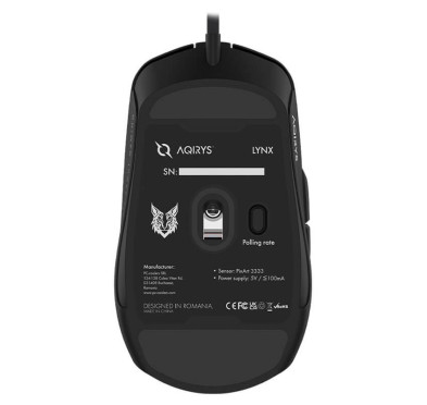 Souris Gaming Aqirys Lynx, 6 boutons, 16000 DPI - RGB