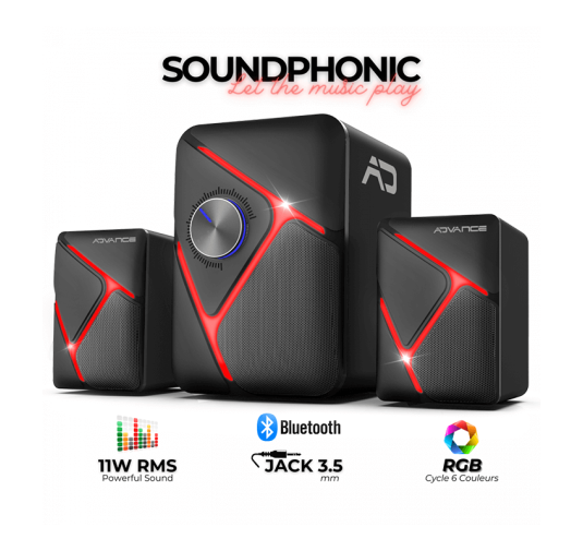 Speaker Bluetooth - Advance Soundphonic 11W RMS - RGB