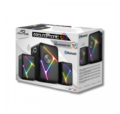 Speaker Bluetooth - Advance Soundphonic 11W RMS - RGB