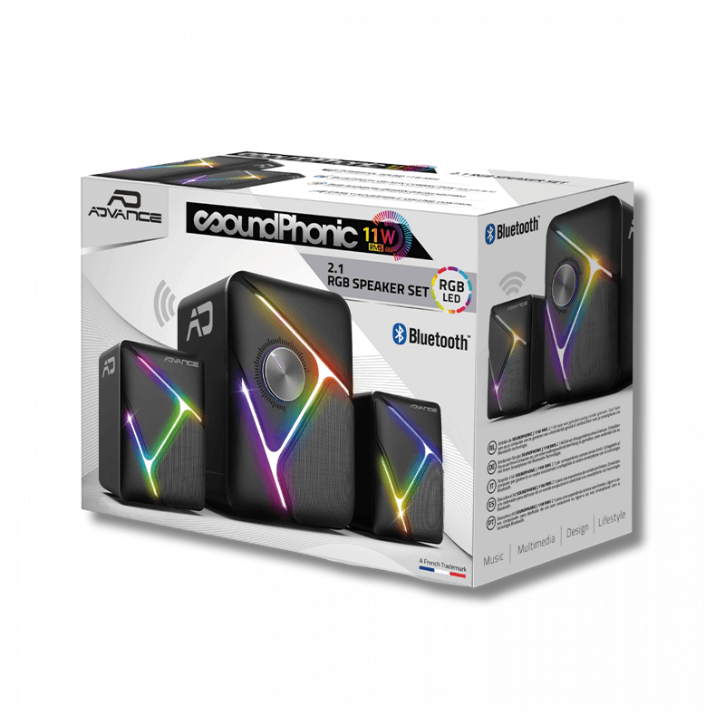 Speaker Bluetooth - Advance Soundphonic 11W RMS - RGB