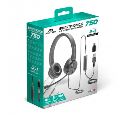 Casque micro Filaire 3en1 - Advance SMARTPHONICS 750