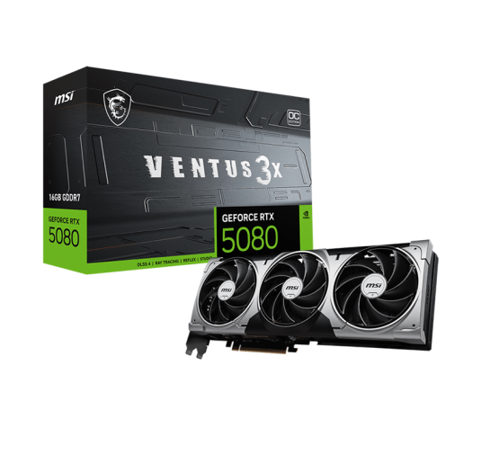 Carte graphique msi GeForce RTX™ 5080 16G VENTUS 3X OC