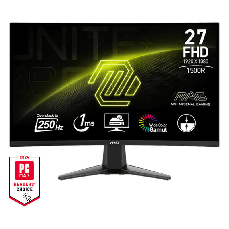 Ecran Gamer incurvé MSI MAG 27C6X, VA 27" FHD - 240Hz - 1ms