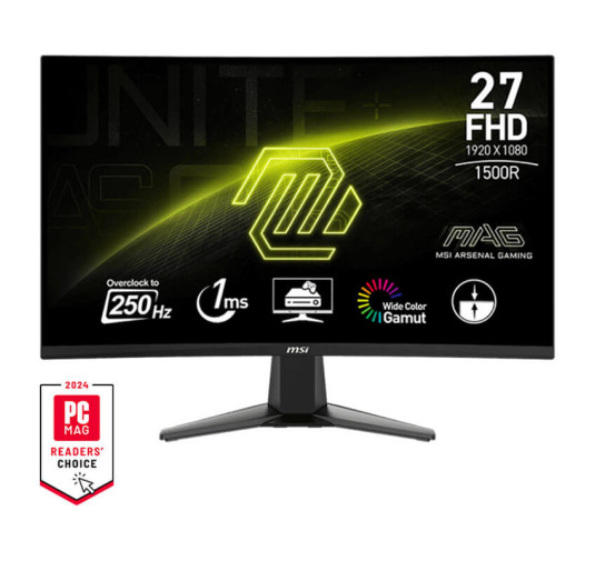 Ecran Gamer incurvé MSI MAG 27C6X, VA 27" FHD - 240Hz - 1ms