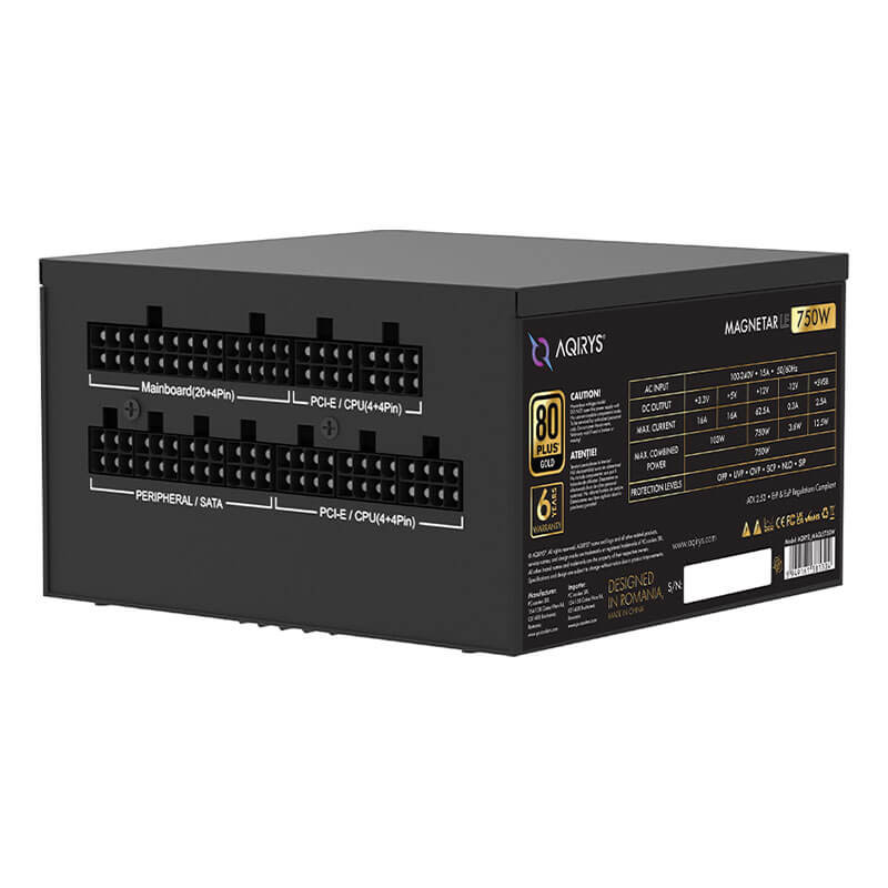 bloc d'alimentation AQIRYS MAGNETAR LE 750W - Black bloc d'alimentation AQIRYS MAGNETAR LE 750W - Black