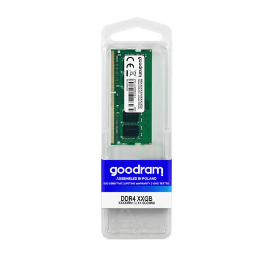 Barette Mémoire Goodram DDR4, 3200MHz CL22 -16Go