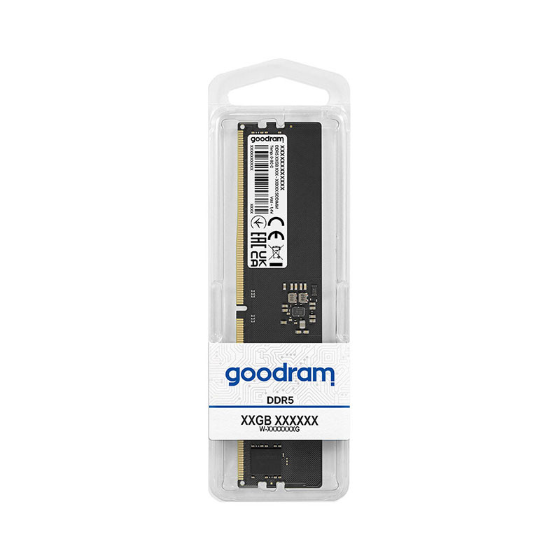Barette Mémoire Goodram DIMM DDR5, 4800 MHz CL40 - 16 Go Barette Mémoire Goodram DIMM DDR5, 4800 MHz CL40 - 16 Go