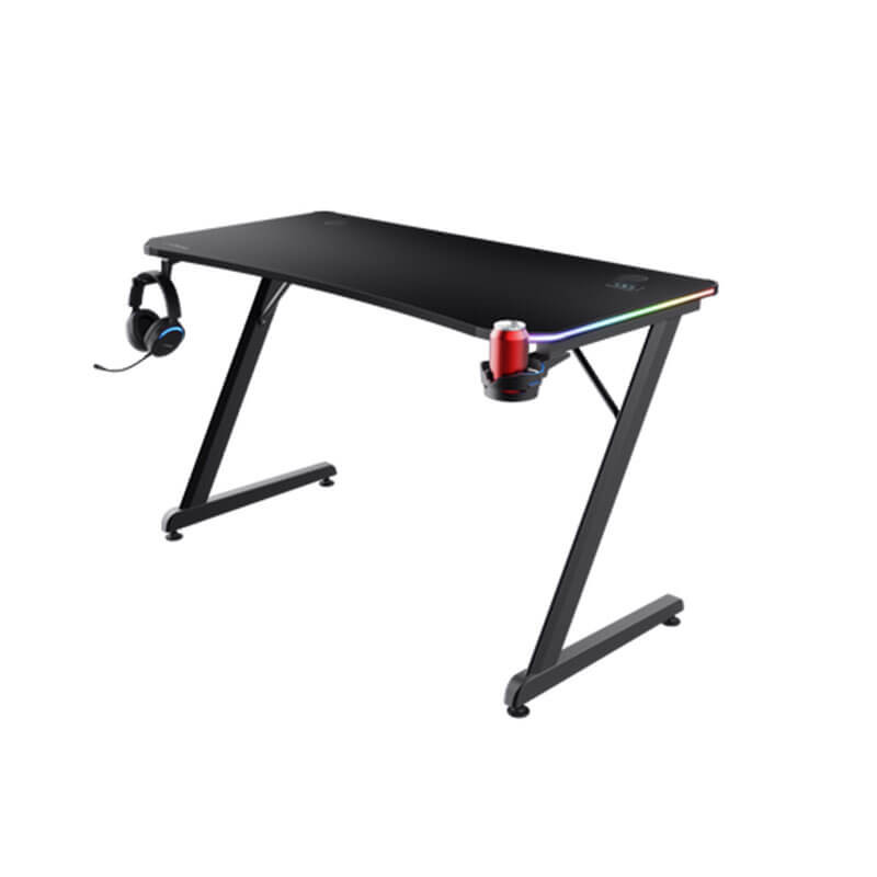 Bureau Gamer TRUST Luminus RGB GXT709 - Black