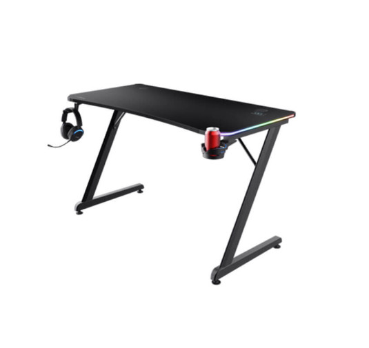 Bureau Gamer TRUST Luminus RGB GXT709 - Black