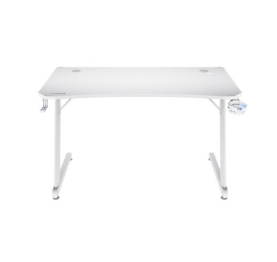Bureau Gamer TRUST Luminus RGB GXT709W - White
