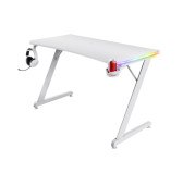 Bureau Gamer TRUST Luminus RGB GXT709W - White