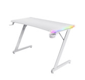 Bureau Gamer TRUST Luminus RGB GXT709W - White