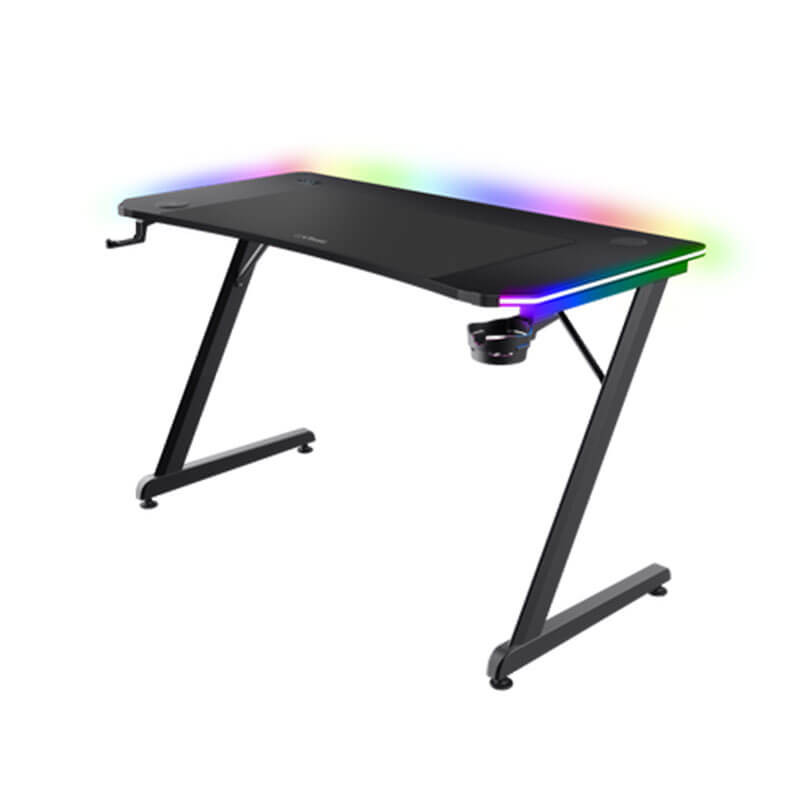 Bureau Gamer TRUST Luminus Pro RGB GXT710 - Black