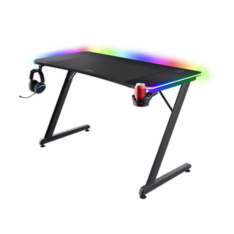 Bureau Gamer TRUST Luminus Pro RGB GXT710 - Black
