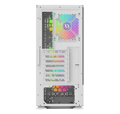 Boitier AQIRYS Gacrux, ATX, 4 Fans, RGB - White