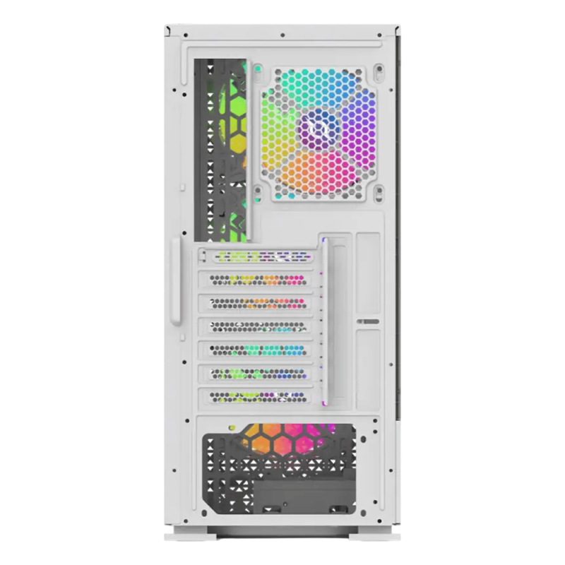 Boitier AQIRYS Gacrux, ATX, 4 Fans, RGB - White