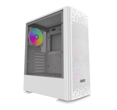 Boitier AQIRYS Gacrux, ATX, 4 Fans, RGB - White