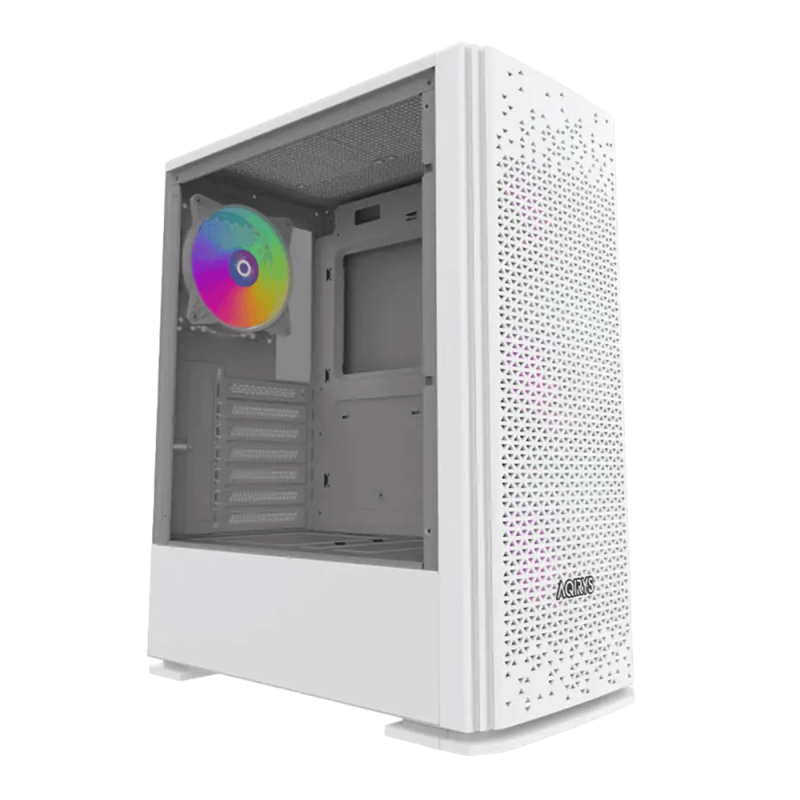 Boitier AQIRYS Gacrux, ATX, 4 Fans, RGB - White