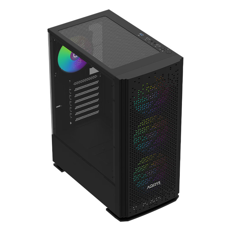 Boitier Aqirys GACRUX, 4 Fans, ATX, RGB - Noir Boitier Aqirys GACRUX, 4 Fans, ATX, RGB - Noir