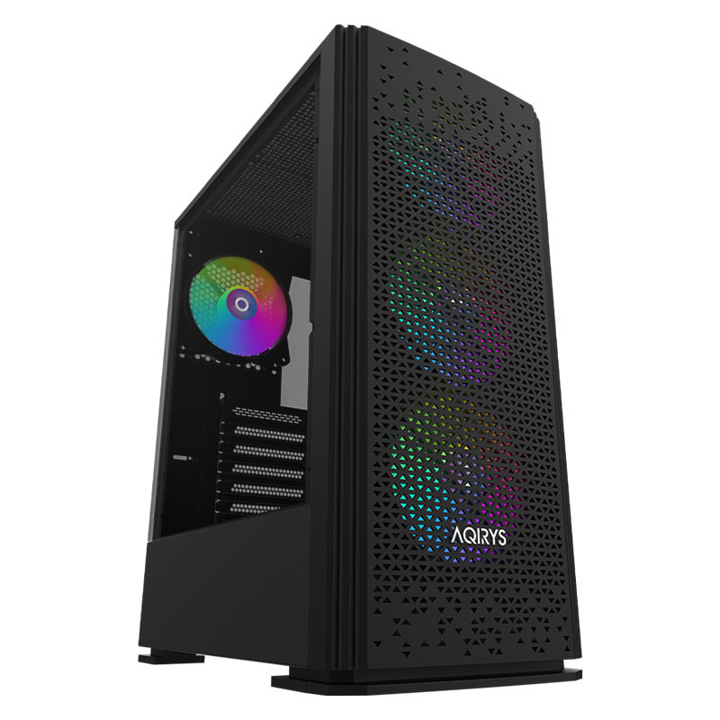 Boitier Aqirys GACRUX, 4 Fans, ATX, RGB - Noir Boitier Aqirys GACRUX, 4 Fans, ATX, RGB - Noir