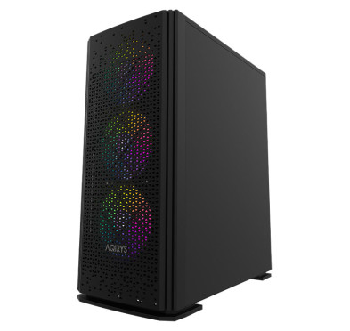 Boitier Aqirys GACRUX, 4 Fans, ATX, RGB - Noir