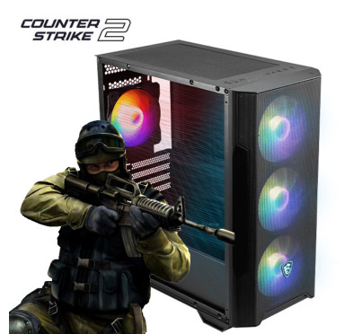 Pc Gamer CS 2, Ryzen 5, RTX 3050 VENTUS 2X OC, 16Go, 512Go SSD
