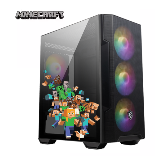 Pc Gamer MINECRAFT, Intel I5, 16Go, RTX3050 Ventus, 512Go SSD