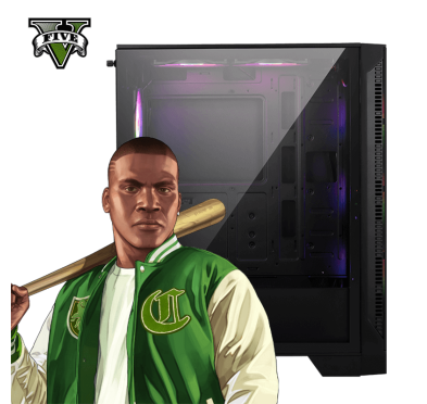 Pc Gamer GTA 5, Ryzen 5-7600, RTX 4060 WINDFORCE, 32Go, 512G SSD