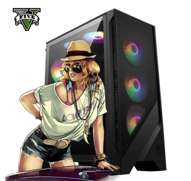 Pc Gamer GTA 5, Ryzen 5-7600, RTX 4060 WINDFORCE, 32Go, 512G SSD