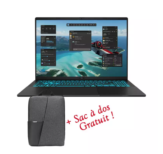 Pc Portable Gamer ASUS V16 - V3607VU-RP246, Intel core 7-240H, 8Go, RTX 4050 -16" WUXGA 144Hz