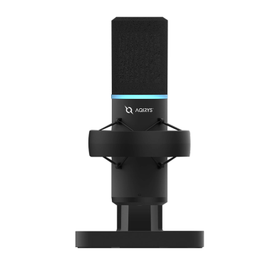 Microphone Gamer AQIRYS MARINER, Condensateur à clectret - Black RGB