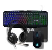 Pack Gamer 4 en 1 - G-Lab COMBO NATRIUM: Casque, Clavier, souris & tapis