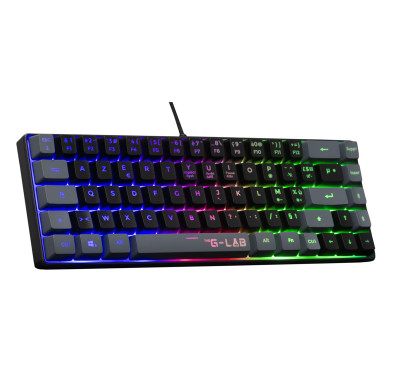 Pack Gamer clavier et souris The G-LAB COMBO HYDROGEN BKG