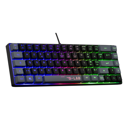 Pack Gamer clavier et souris The G-LAB COMBO HYDROGEN BKG