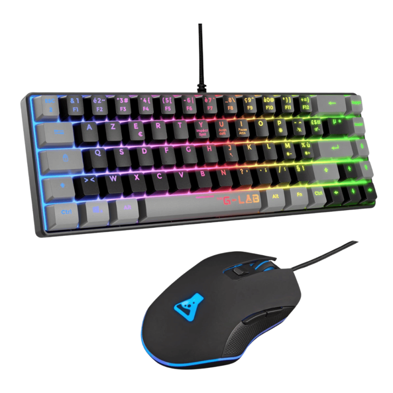 Pack Gamer clavier et souris The G-LAB COMBO HYDROGEN BKG Pack Gamer clavier et souris The G-LAB COMBO HYDROGEN BKG
