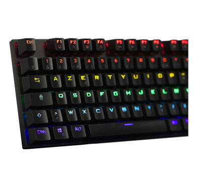 Clavier mécanique switch bleu The G-LAB KEYZ CARBON EX - Noir