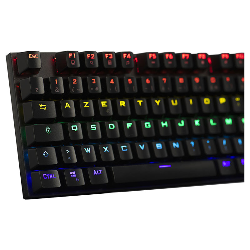 Clavier mécanique switch bleu The G-LAB KEYZ CARBON EX - Noir Clavier mécanique switch bleu The G-LAB KEYZ CARBON EX - Noir