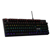 Clavier mécanique switch bleu The G-LAB KEYZ CARBON EX - Noir