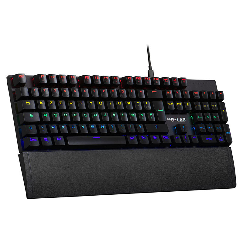 Clavier mécanique switch bleu The G-LAB KEYZ CARBON EX - Noir Clavier mécanique switch bleu The G-LAB KEYZ CARBON EX - Noir
