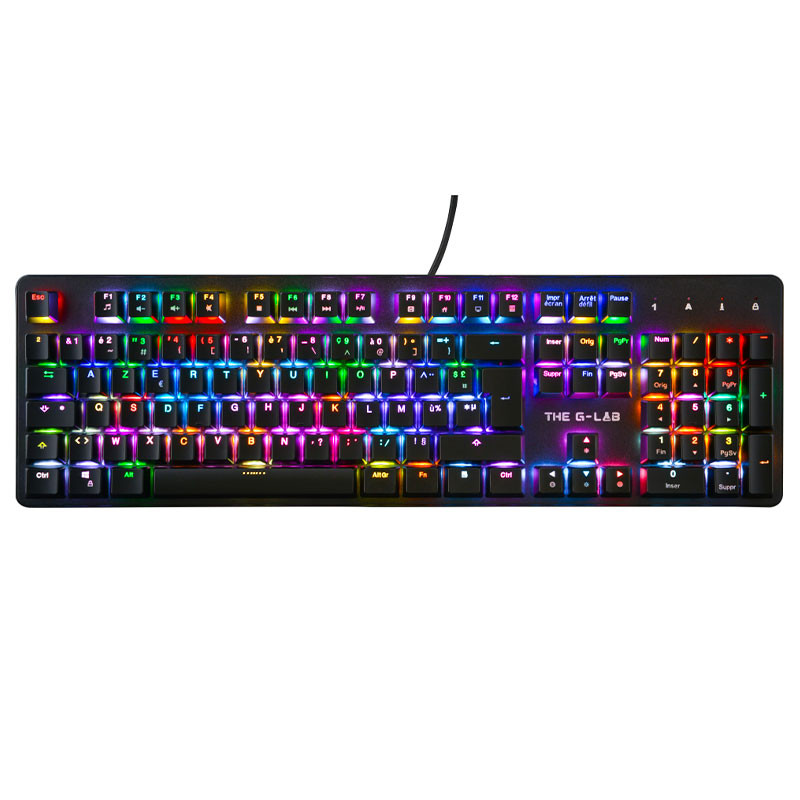 Clavier mécanique Gamer switch Red The G-LAB KEYZ RUBIDIUM Clavier mécanique Gamer switch Red The G-LAB KEYZ RUBIDIUM