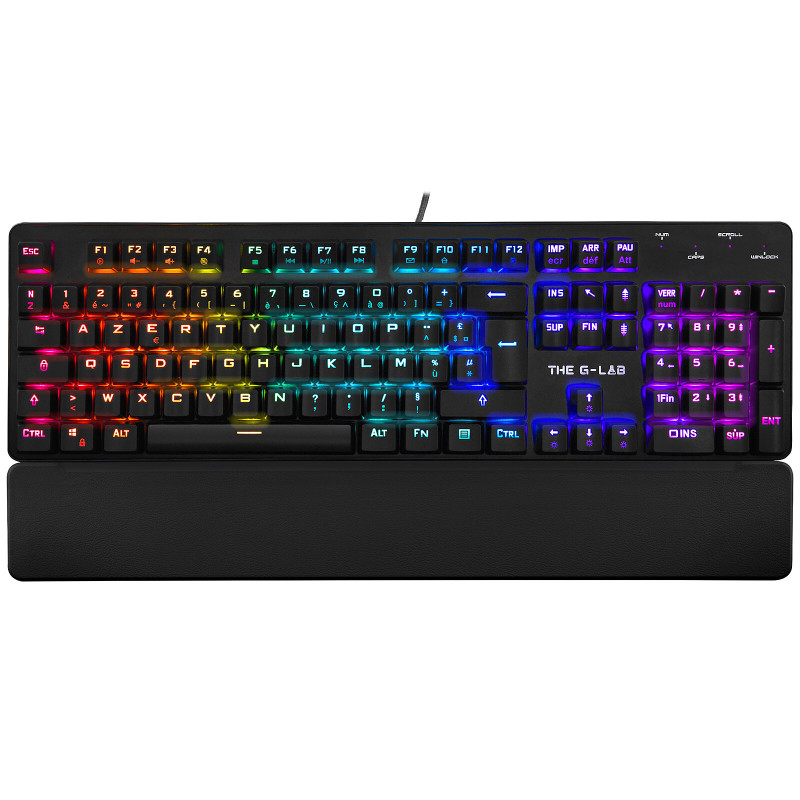 Clavier mécanique Gamer switch Red The G-LAB KEYZ RUBIDIUM Clavier mécanique Gamer switch Red The G-LAB KEYZ RUBIDIUM