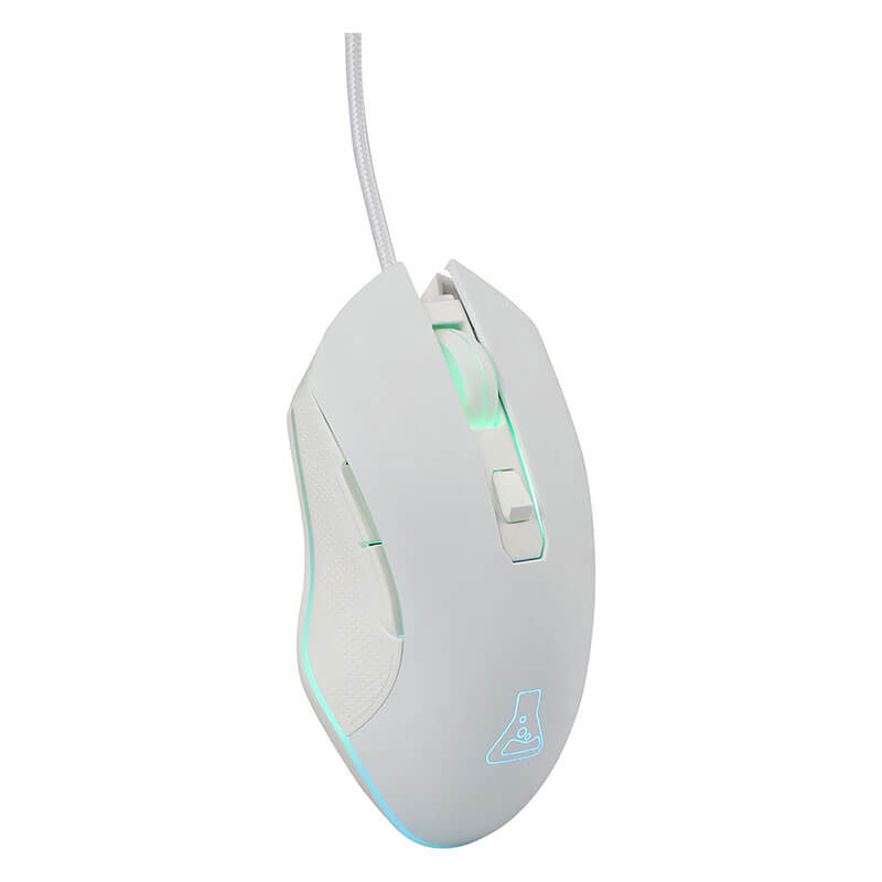 Souris Gamer filaire G-Lab KULT HELIUM W, 6400 DPI - White