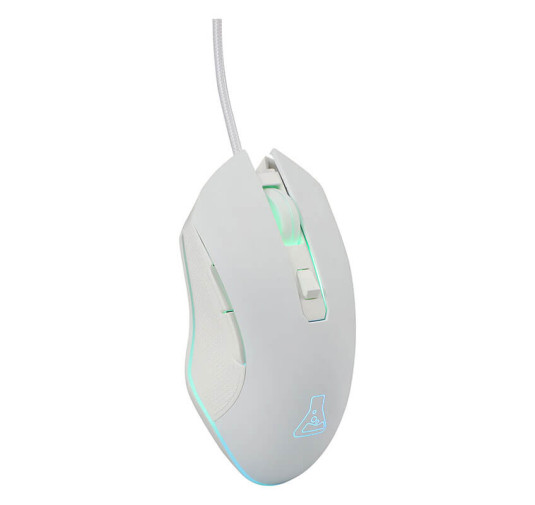 Souris Gamer filaire G-Lab KULT HELIUM W, 6400 DPI - White