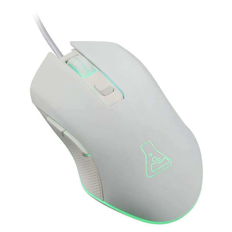 Souris Gamer filaire G-Lab KULT HELIUM W, 6400 DPI - White