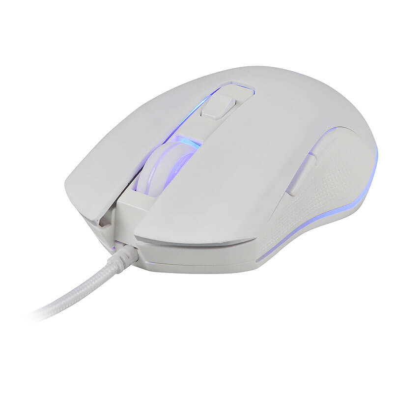 Souris Gamer filaire G-Lab KULT HELIUM W, 6400 DPI - White