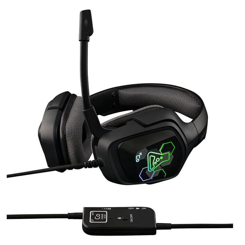 Casque Gamer Filaire G-Lab KORP COBALT 7.1 EX RGB - Black Casque Gamer Filaire G-Lab KORP COBALT 7.1 EX RGB - Black
