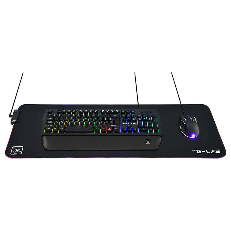 Tapis Souris Gamer RGB The G-Lab Rubidium - XXL Tapis Souris Gamer RGB The G-Lab Rubidium - XXL