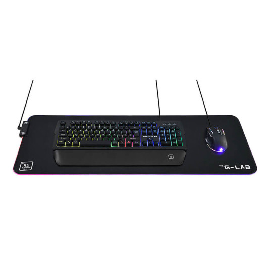Tapis Souris Gamer RGB The G-Lab Rubidium - XXL